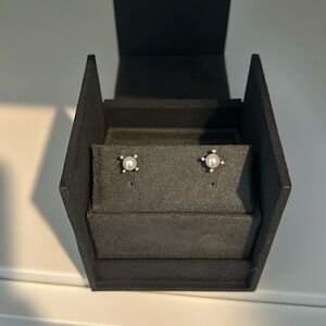 David Yurman Pearl & Diamond Earrings